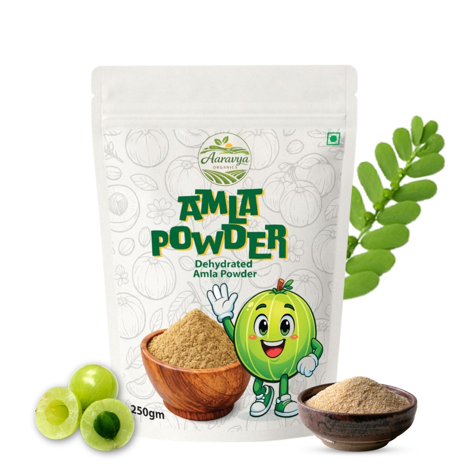 Natural Amla Powder for Hair Growth & Skin Care | Indian Gooseberry (Amla Churna) | Controls Dandruff, Strengthens Hair Roots | For Hair Pack, Drinking & Eating | 250g