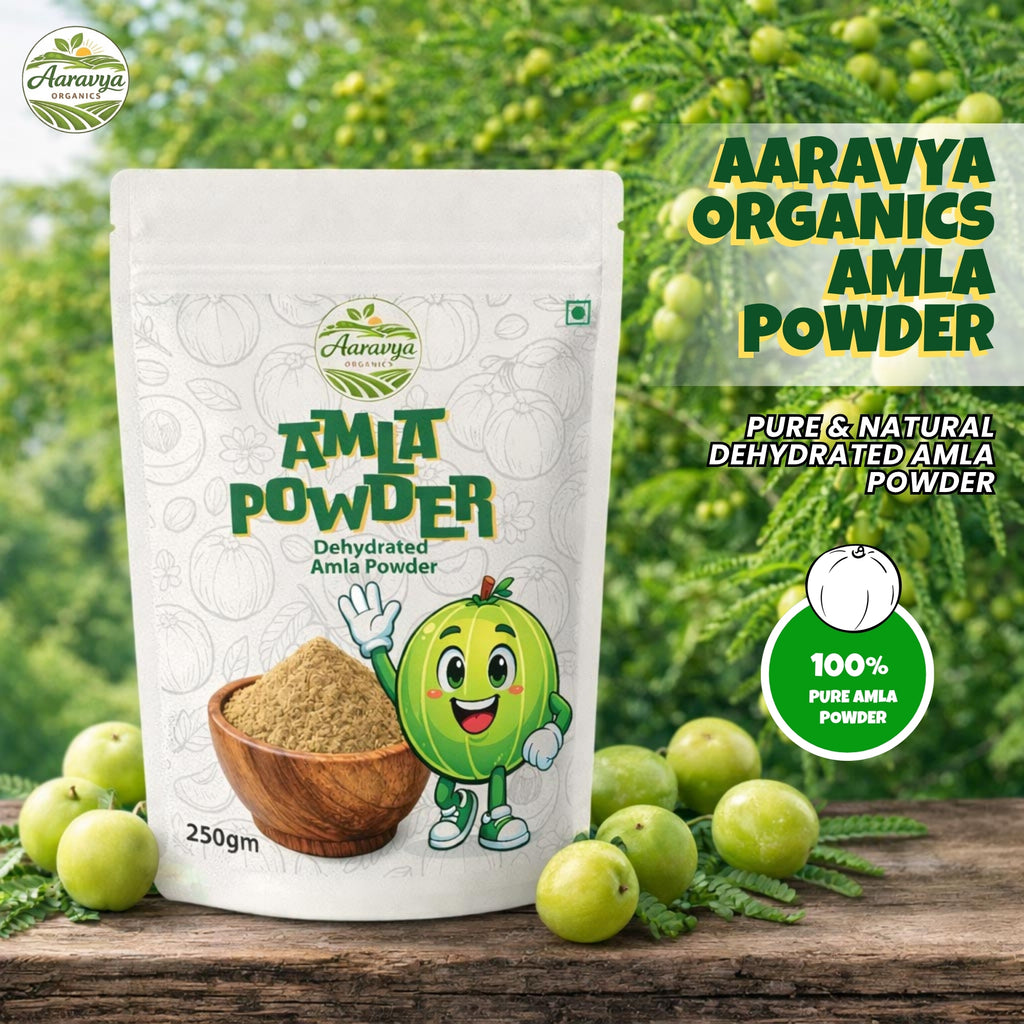 Natural Amla Powder for Hair Growth & Skin Care | Indian Gooseberry (Amla Churna) | Controls Dandruff, Strengthens Hair Roots | For Hair Pack, Drinking & Eating | 250g