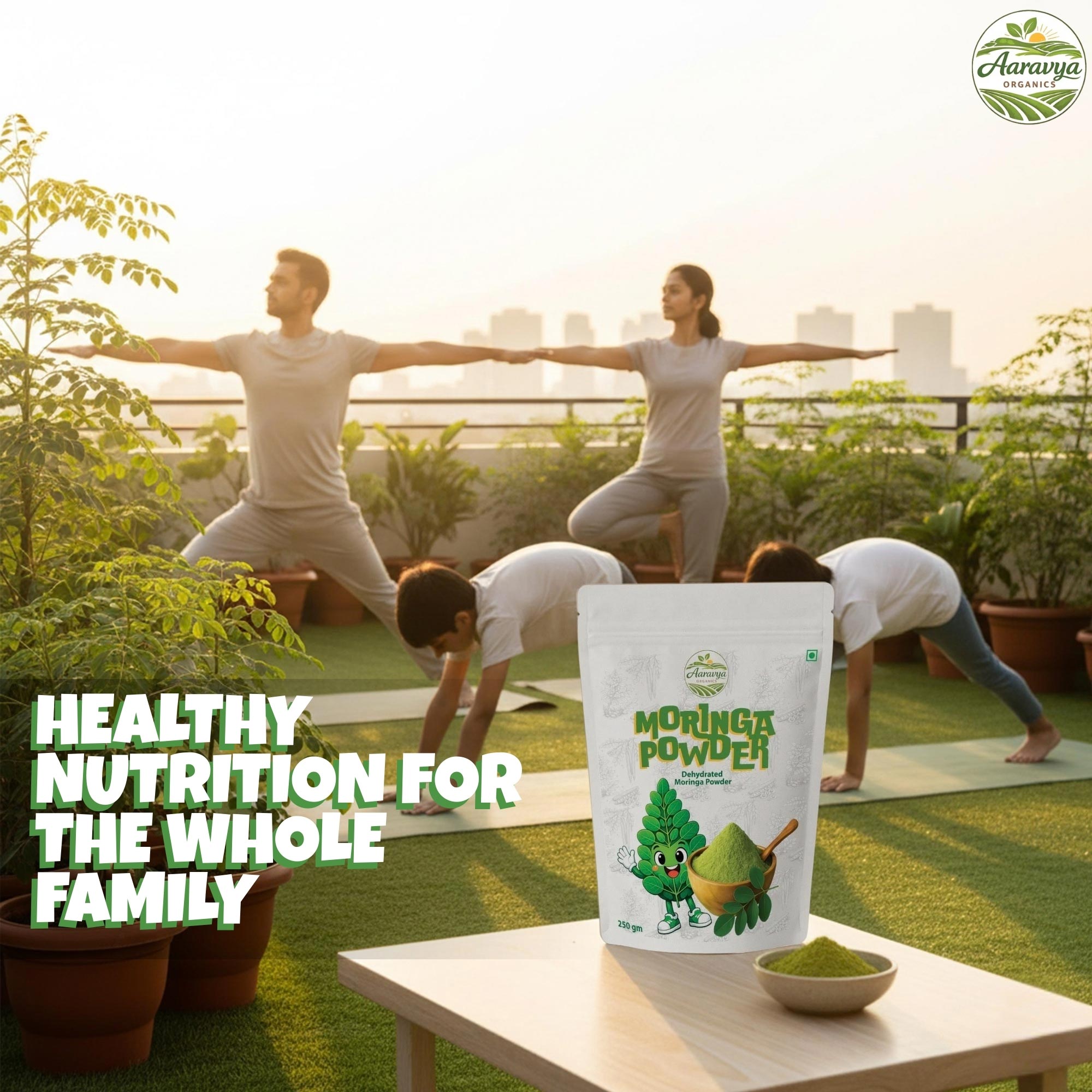 Premium Organic Moringa Powder – 100% Pure Natural Superfood for Energy & Immunity