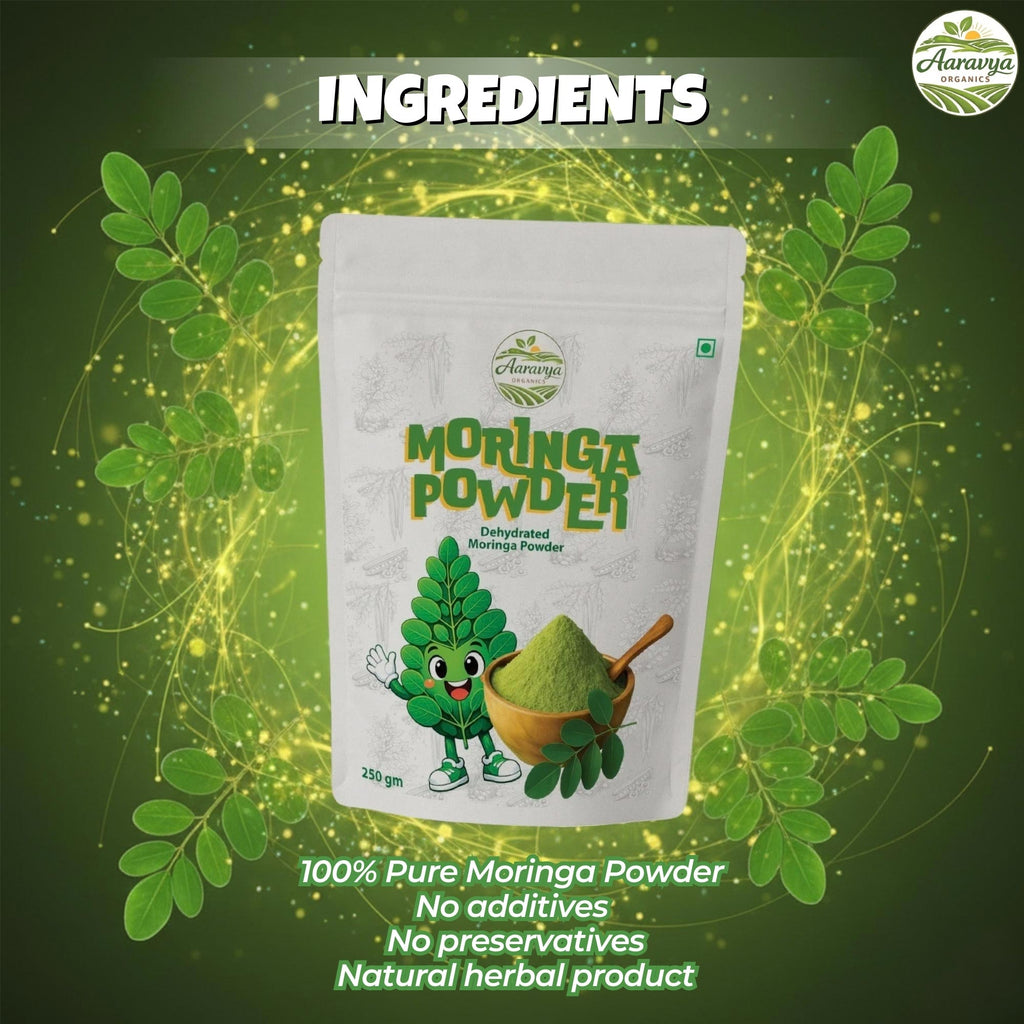 Premium Organic Moringa Powder – 100% Pure Natural Superfood for Energy & Immunity