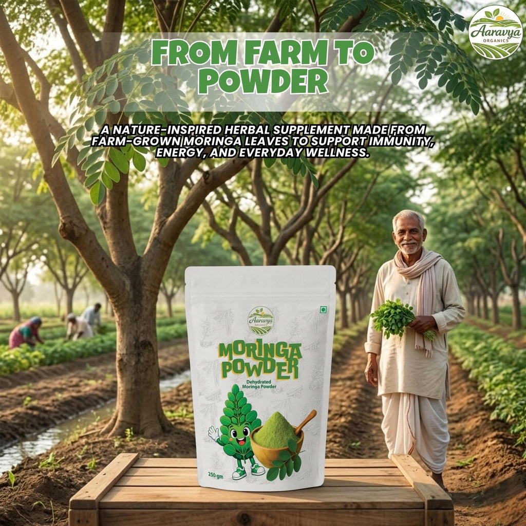 Premium Organic Moringa Powder – 100% Pure Natural Superfood for Energy & Immunity