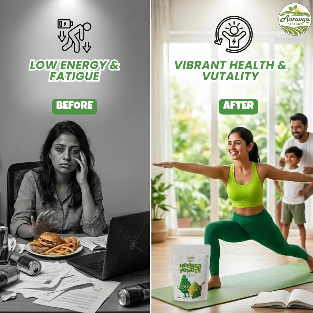 Premium Organic Moringa Powder – 100% Pure Natural Superfood for Energy & Immunity